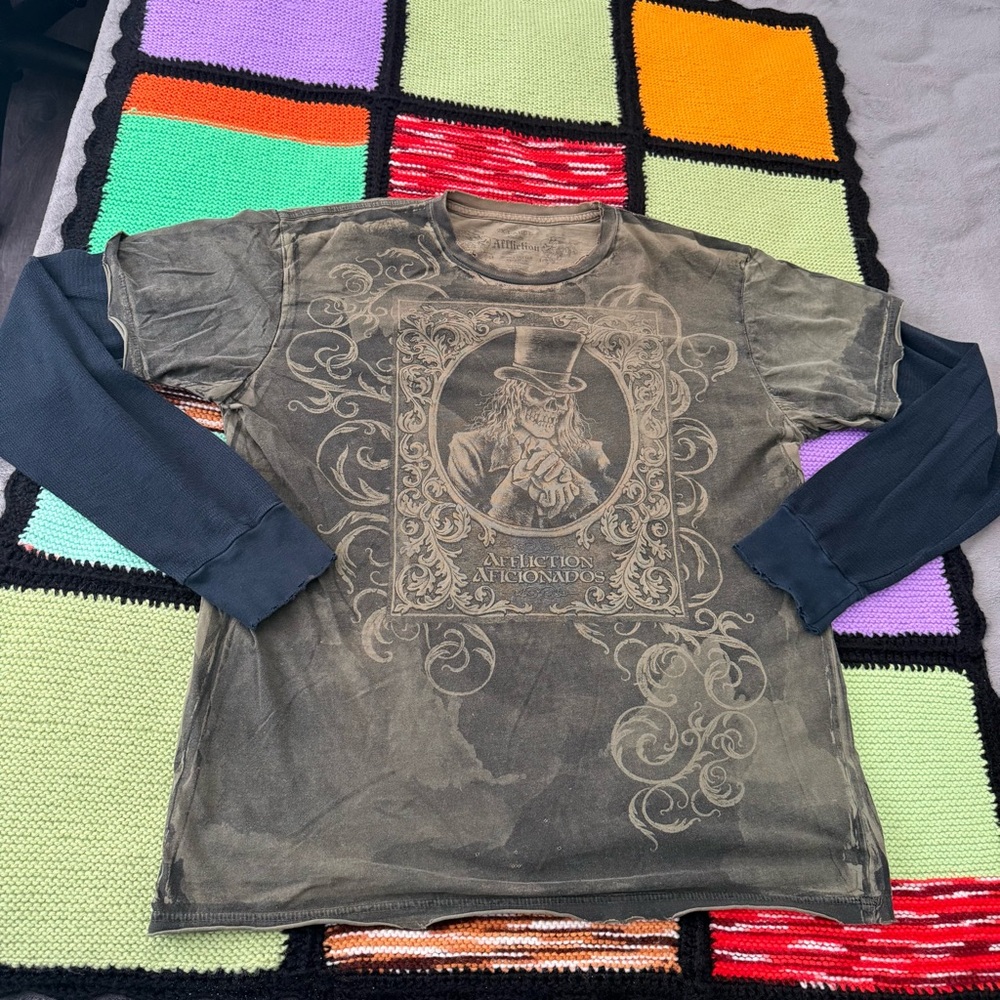 Affliction Aficionados long sleeve XL or XXL fit.